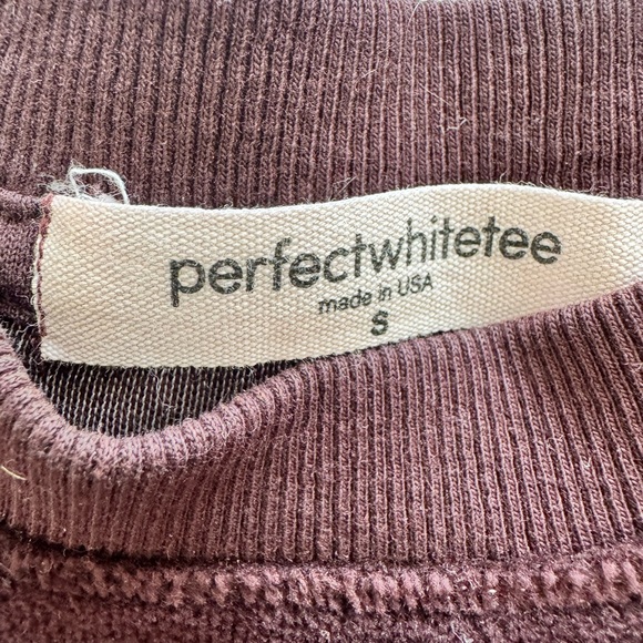 Perfectwhitetee Stella Velour Top. S - Picture 5 of 5